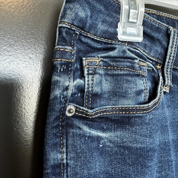 Ladies Old Navy Rockstar Jeans Size 10R Midrise Raw Hem Med Wash - Picture 3 of 9